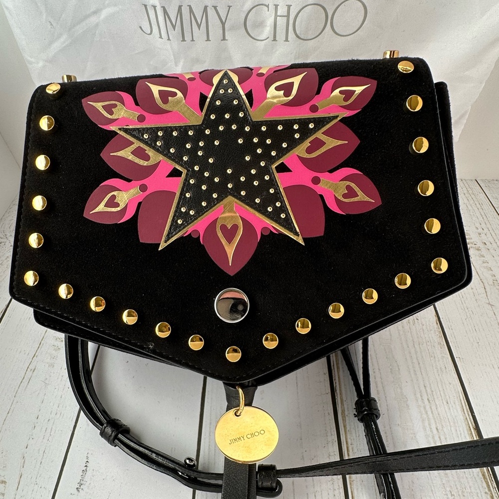 Jimmy Choo Galaxy Star Arrow bag